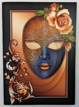 Golden Masque - Oval Pyramid Topper by Michelle Chivers