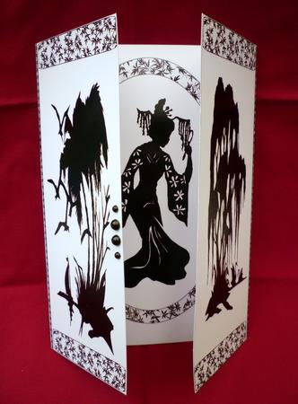 Oriental Silhouette Gate Fold by Michelle Chivers