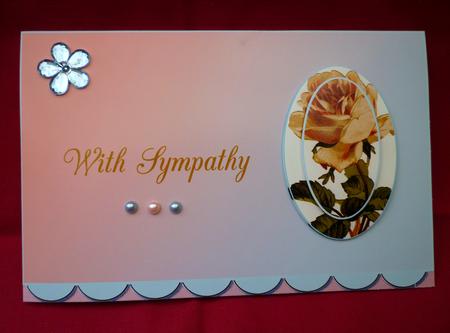 With Sympathy Soft Pink and Blue Quick Card by Michelle Chivers