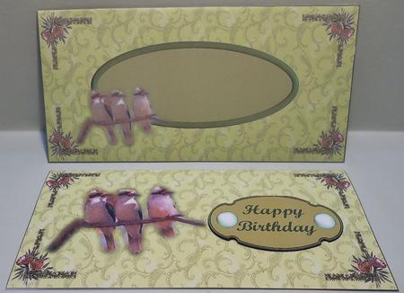 Australian Kookaburras Dl Card Kit by Michelle Chivers