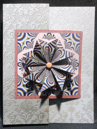 Fold Back Card with Tea Bag Tiles #3 by Michelle Chivers