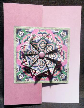 Fold Back Card with Tea Bag Tiles #4 by Michelle Chivers