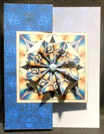 Fold Back Card with Tea Bag Tiles #5 by Michelle Chivers