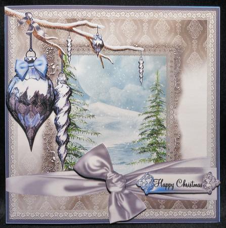 Winter Scene Card Topper by Michelle Chivers