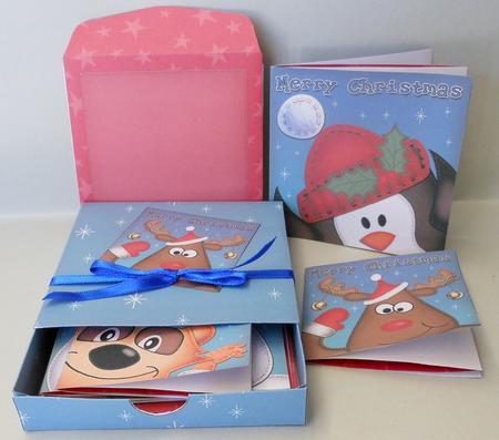 3D Top Drawer Xmas Cute Fun Cards Bumper Kit by Michelle Chivers