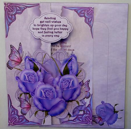 Butterflies and Roses Foldbak Card Kit by Michelle Chivers