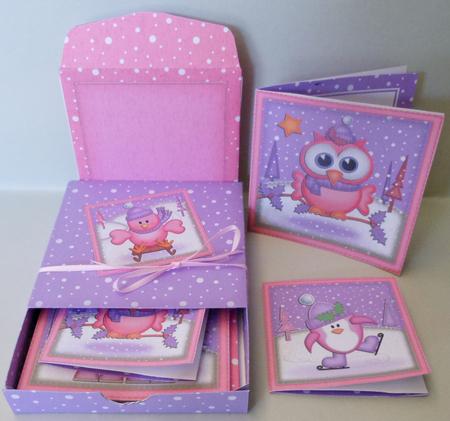 3D Top Drawer Xmas Modern Cute Christmas Cards Bumper Kit by Michelle Chivers