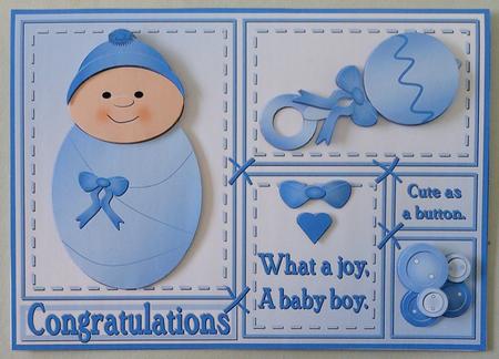 Baby Boy Sampler Topper by Michelle Chivers