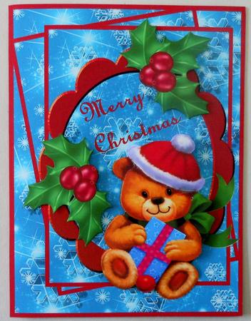 Christmas Teddie by Michelle Chivers