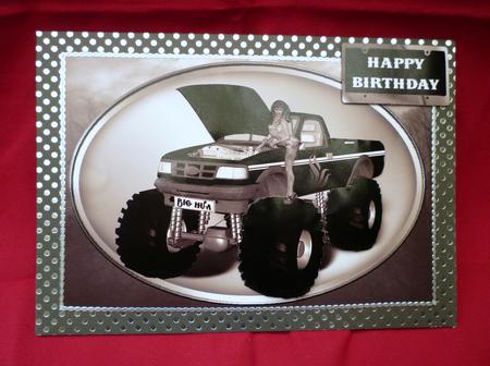 Monster Truck in Black and White by Michelle Chivers