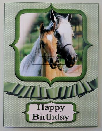 A Mare and Her Foal Pyramid Green by Michelle Chivers