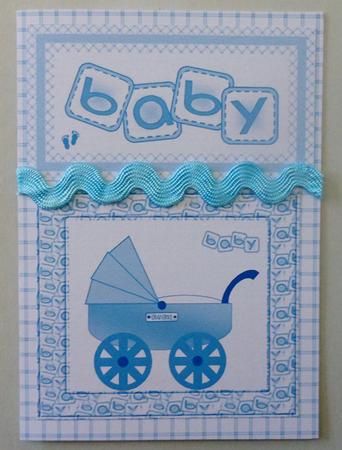 Baby Pram Toppers and Paper - Blue by Michelle Chivers