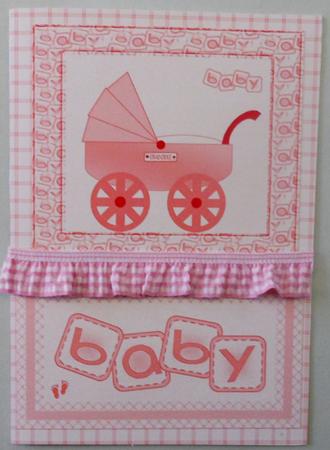 Baby Pram Toppers and Paper - Pink by Michelle Chivers