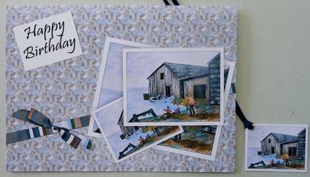 Fishing on the Pier Topper and Paper by Michelle Chivers