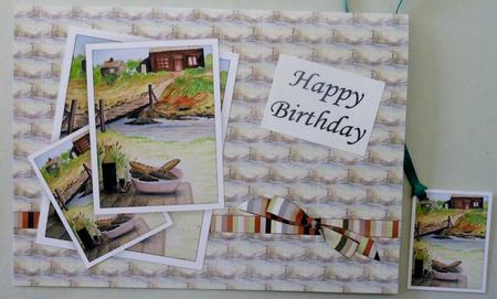 Sitting by the Lake Topper and Paper by Michelle Chivers