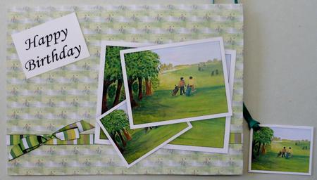 Round of Golf Topper and Paper by Michelle Chivers