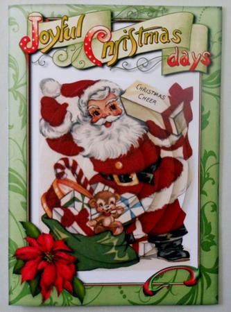 Joyful Christmas Days Oval Pyramid by Michelle Chivers