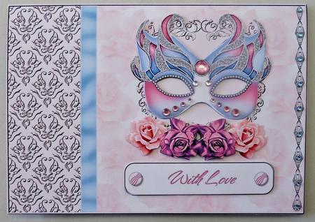 Venetian Mask and Roses by Michelle Chivers