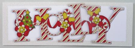 Holly & Jolly Christmas Word Toppers Dl by Michelle Chivers