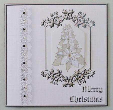 Cream Border - Poinsettia Tree by Michelle Chivers
