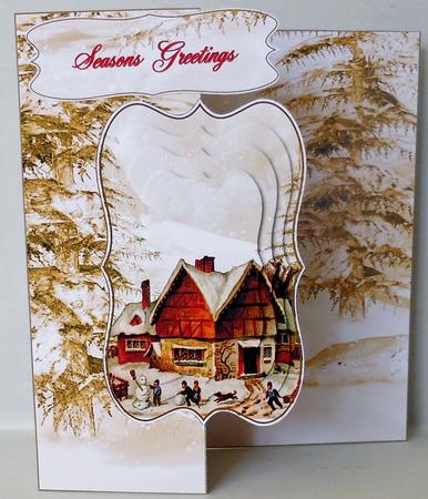 No Holes Fold Vintage Christmas Home Mini Kit by Michelle Chivers