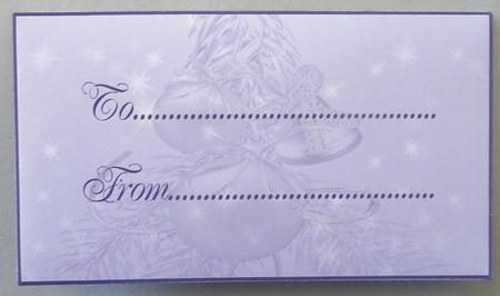 Silver on Purple Ornament Money Gift Wallet by Michelle Chivers