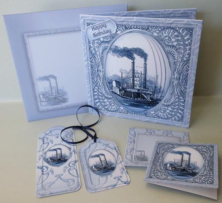 Riverboat - Square Card Kit by Michelle Chivers