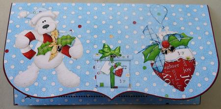 Beary Christmas Money Wallet by Michelle Chivers