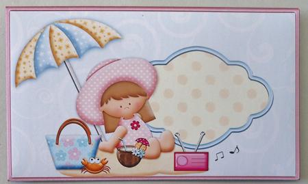 Holiday Spends Girl Money Wallet by Michelle Chivers