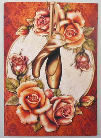 Golden Ballet Shoes & Fantasy Roses by Michelle Chivers