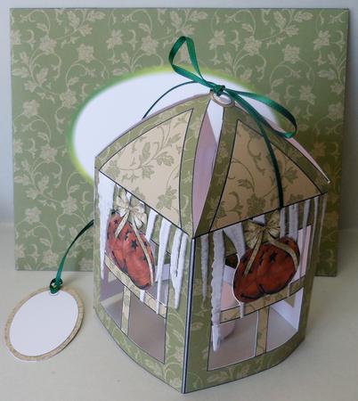 Jingle Bells Lantern Card & Envelope by Michelle Chivers