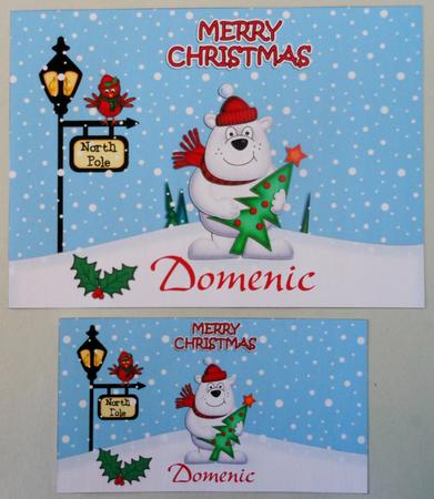 Christmas Polar Bear's Tree Chocolate Wrapper by Michelle Chivers