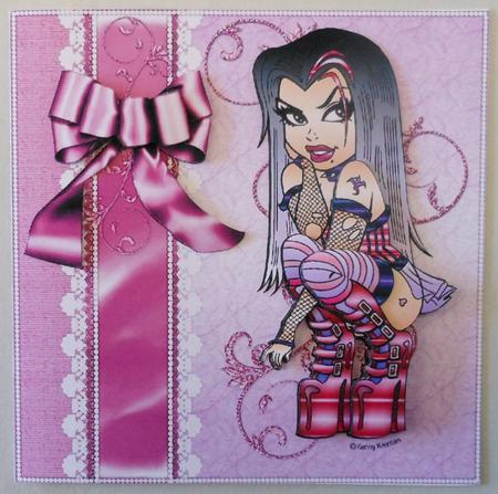 Lady Raven Decoupage by Michelle Chivers