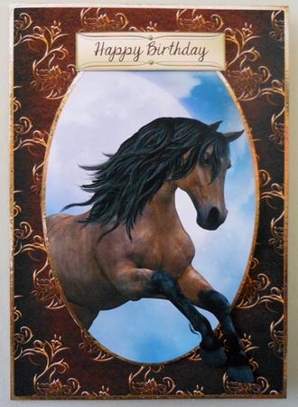 Wild Horse Running Free - Dad Son Daughter Blank by Michelle Chivers
