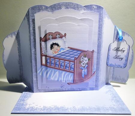 Baby Boy 5 Panel Card Kit by Michelle Chivers