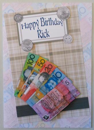 Australian Money Birthday Card Mini Kit by Michelle Chivers