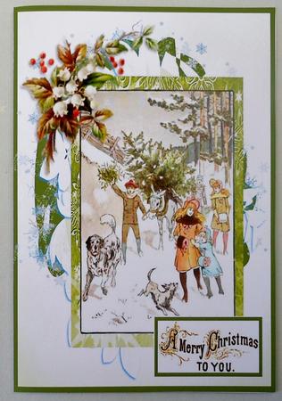 Children at Play in the Snow by Michelle Chivers