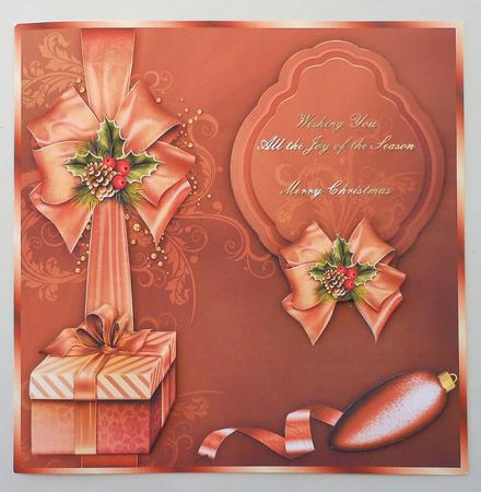 Holiday Dreams Square Card Front with Step by Step by Michelle Chivers