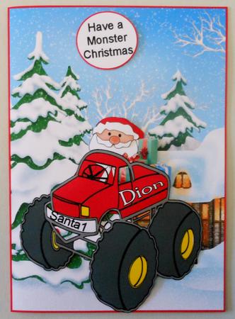 Santa Monster Truck by Michelle Chivers