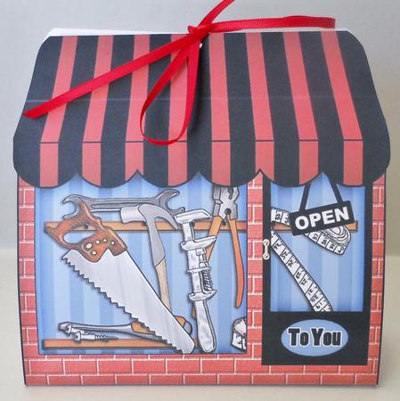 3D Little Tool Shop Treat or Favour Box Mini Kit by Michelle Chivers