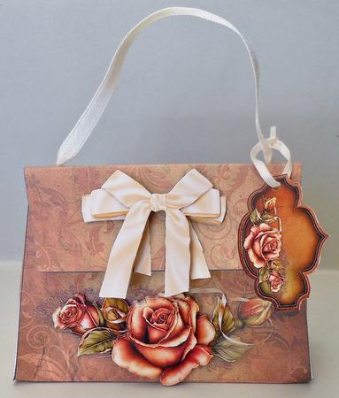 Fall Rose - Handbag Box by Michelle Chivers