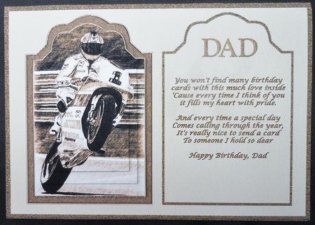 Motorcycle Racer and Verse by Michelle Chivers