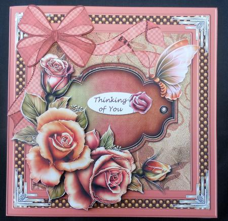 Copper Roses Square Card Mini Kit by Michelle Chivers