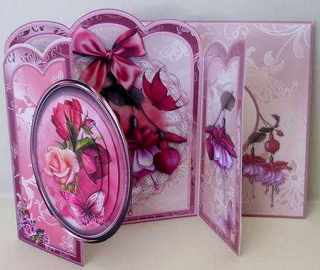 Fushia Flutters Gate Fold Card Kit by Michelle Chivers
