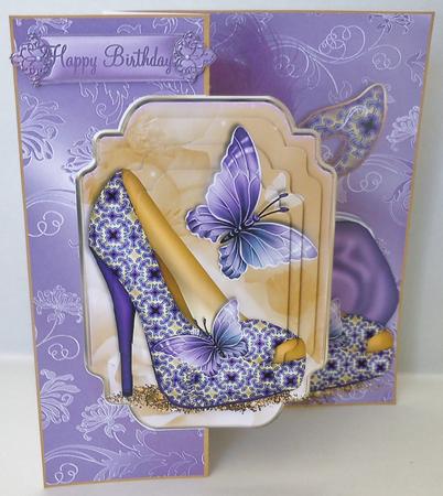 Ladies Night No Holes Fold Card Mini Kit by Michelle Chivers