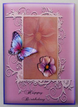 Sweet Lilac Happy Birthday by Michelle Chivers