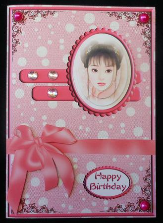 Asian Beauty Card Front by Michelle Chivers
