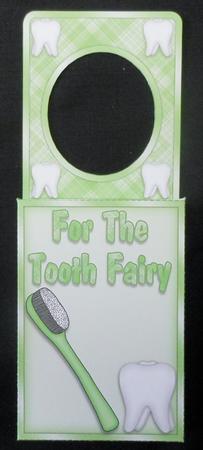 Tooth Fairy Door Hanger Box in Green by Michelle Chivers