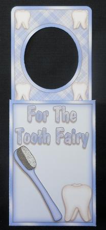 Tooth Fairy Door Hanger Box in Blue by Michelle Chivers