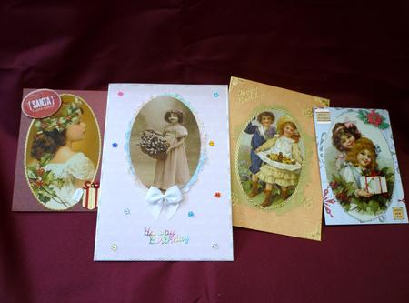 Vintage Girls- Oval by Michelle Chivers